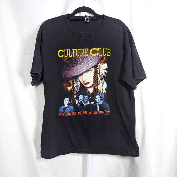 Culture Club The Big Rewind Tour 1998-99 Vintage Band Tee T-Shirt Size Large - Picture 1 of 6